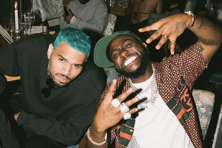 “My life changed when I met Chris Brown,” Davido said.