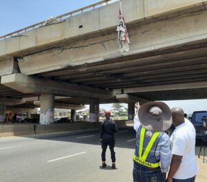 Ogun Lotto Bridge is damaged by a careless driver, and FG regrets the effect.