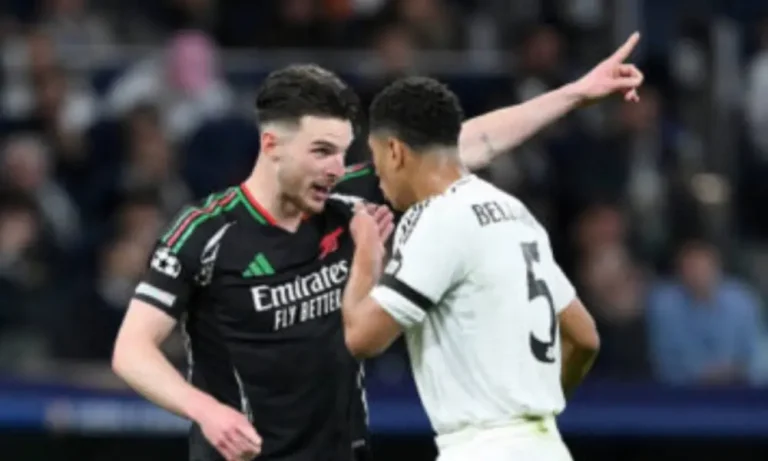 Why Declan Rice and Partey clashed during Arsenal’s 2-1 victory against Real Madrid in the UCL