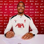 Virgil Van Dijk extends his contract with Liverpool for another two years.