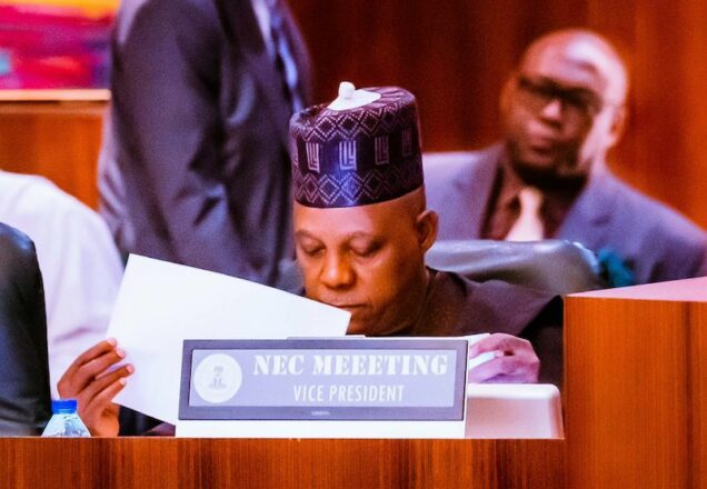 Just in: Rivers’ sole administrator makes an unexpected appearance while vice president Shettima oversees NEC