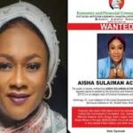 Aisha Achimugu is brought before the EFCC in court following her arrest.