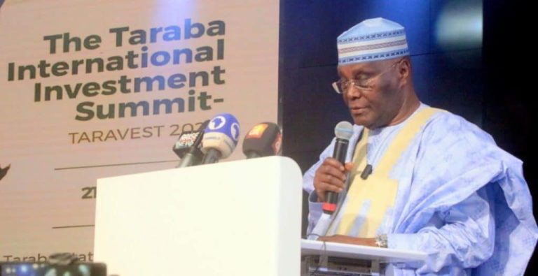Atiku warns that Nigeria cannot progress without security.