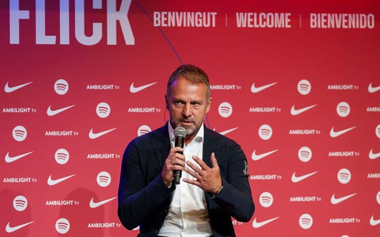 FC Barcelona coach Hansi Flick announces the squad for the match against Inter Milan