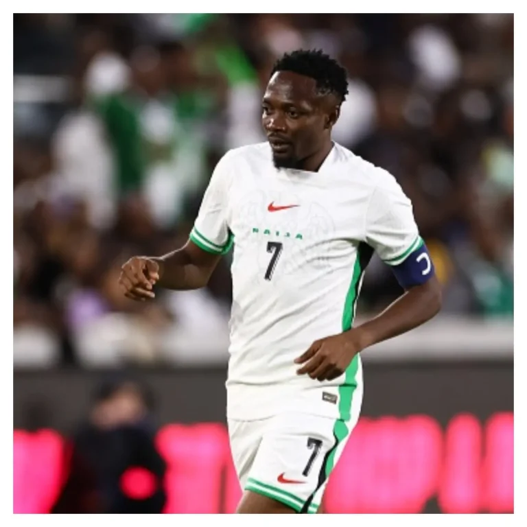 Unity Cup 2025: After playing as a substitute in the match against Ghana, Ahmed Musa departs from Super Eagles camp