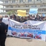 Women from Rivers protest the kidnapping of eight WAEC aspirants.