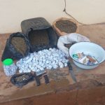 A suspect in a gunfight at the Anambra festival is apprehended by police.