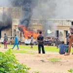 Breaking: Protest erupts in Kwara, setting NDLEA office and Emir’s Palace on fire