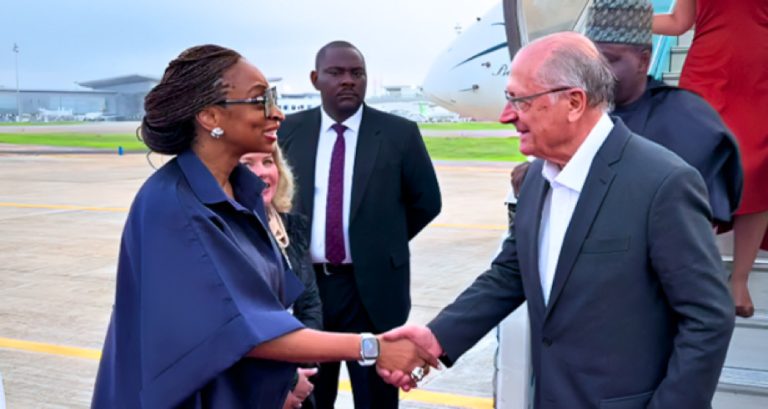 Geraldo Alckmin, the vice president of Brazil, and his spouse travel to Nigeria.