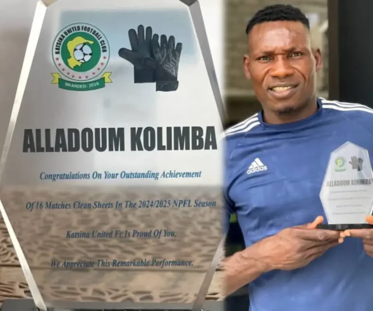 NPFL: Katsina United’s goalkeeper acknowledged for aiding club in avoiding relegation