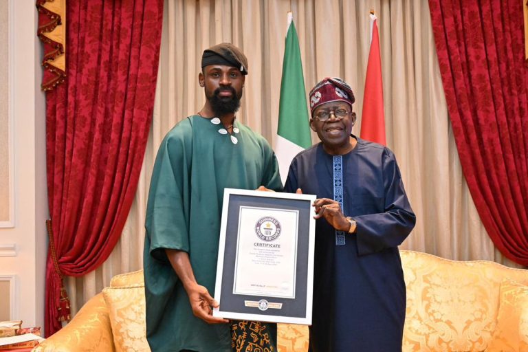 Chess Champion Tunde Onakoya Meets Tinubu, Presents Guiness World Records Certificate