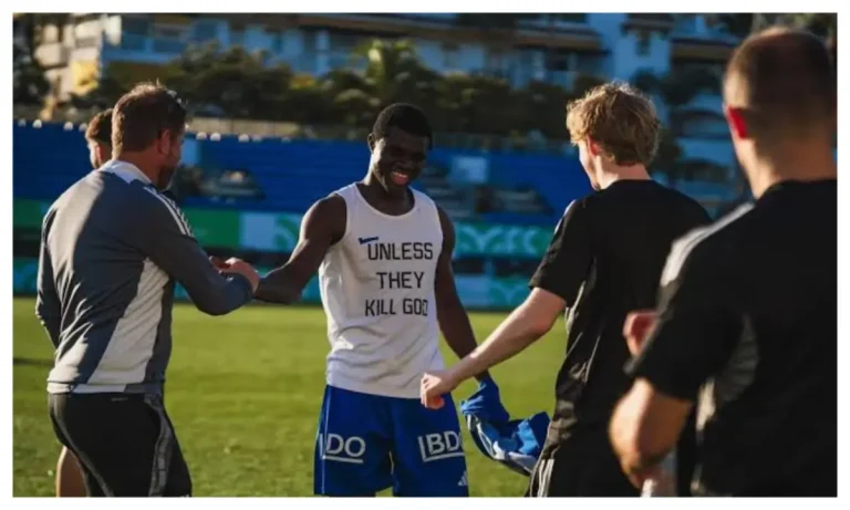 Daga marks first Molde goal with celebration in Norway