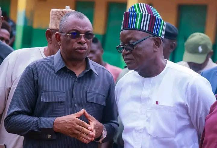 Ortom visits Yelewata and denounces the massacre, saying, “We must stand together.”