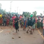 Breaking: Agan women block a federal highway in Makurdi, sparking protests over insecurity