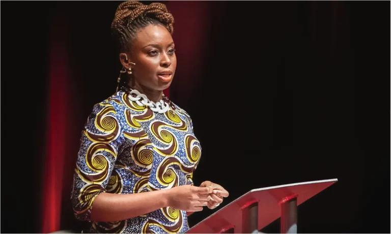 Chimamanda Ngozi Adichie discusses selecting the proper spouse in her statement, “There are good men.”