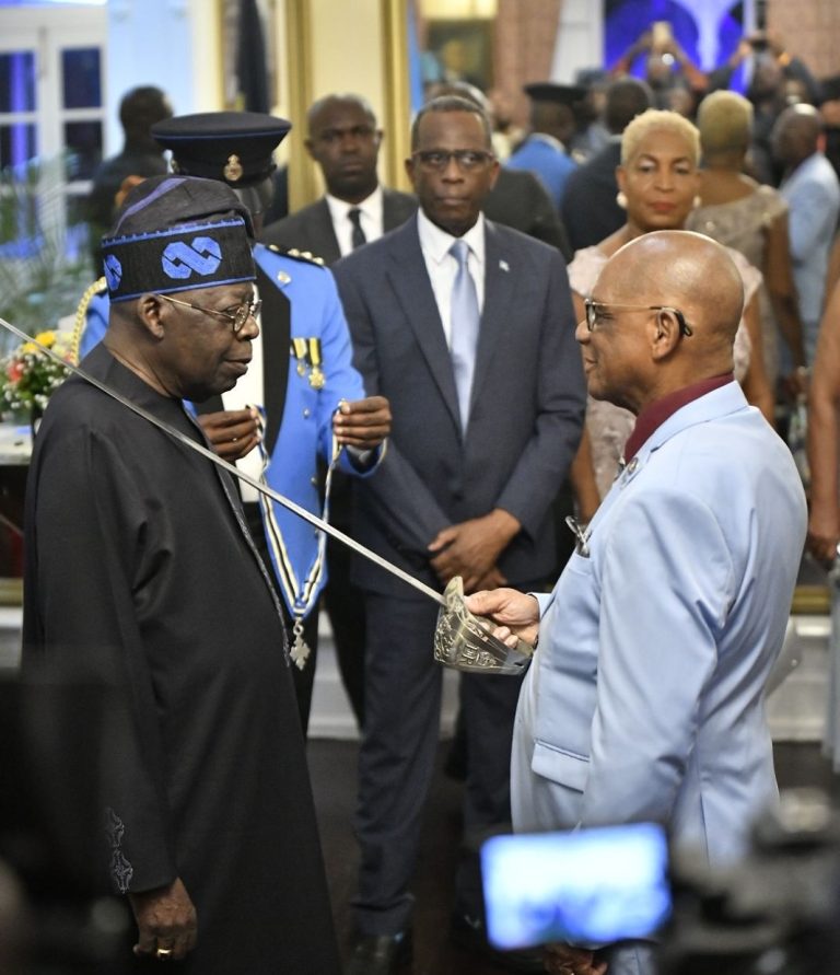 In Saint Lucia, Tinubu received the greatest honors.