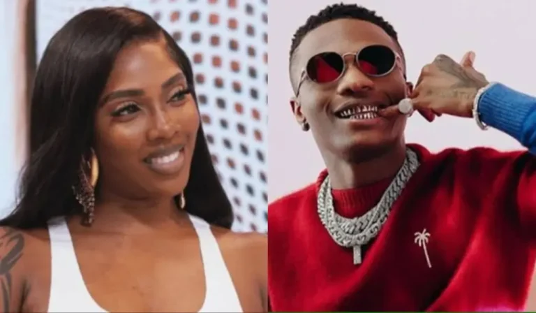 Tiwa Savage confirms dating rumors by saying, “I love Wizkid, but we’re not in a relationship.”