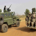 In the Gwoza ambush, troops destroy terrorists and retrieve objects.