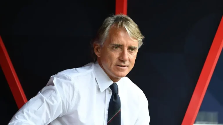 ATHLETIC Roberto Mancini is hired as a coach.