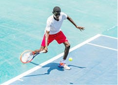 As the ITF Junior Tournament heats up in Lagos, top seed Mubarak shines.