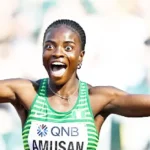 In an exciting 100-meter hurdles match in Tokyo, Amusan races to silver.