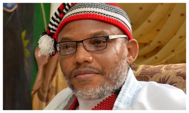 Nnamdi Kanu is found guilty by the court of inciting violence and being a member of a prohibited group.