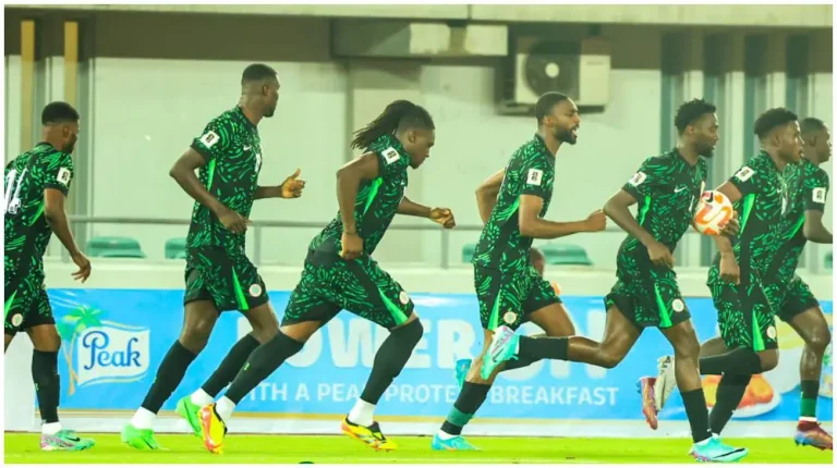 Following their friendly with Egypt, the Super Eagles work out