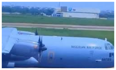 The NAF explains why its plane touched down in Burkina Faso.