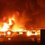 Lagos: 48 stores in Lekki Market are destroyed by an early-morning fire