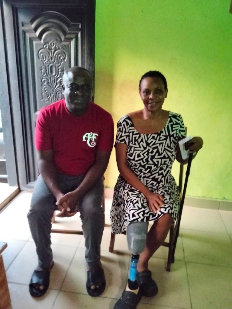 After losing a leg as a result of diabetes, a Cross River teacher asks for assistance.