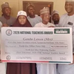 The Teachers’ Award Winner Receives a Yobe Scholarship