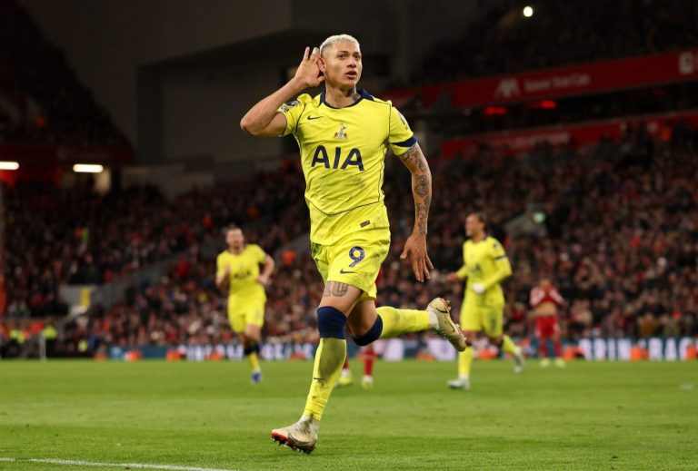 In the Liverpool draw, Richarlison steals a point for Tottenham, who are in danger of relegation.
