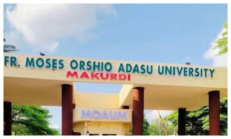 Students at Benue University protest postponed exams and the accreditation crisis.
