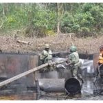 In Rivers, soldiers find 3,250 liters of allegedly illicit petroleum products.