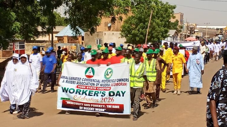 News May Day: Yobe NLC wants N70,000 minimum salary for LG workers and teachers.