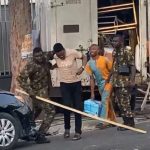 A soldier attacks a journalist for TheCable during a traffic dispute in Lagos.