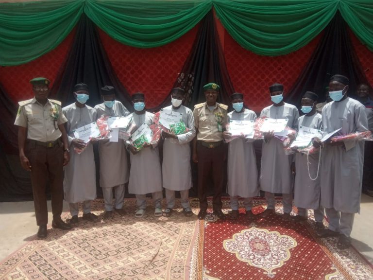In Kano, nine prisoners finish memorising the Qur’an.