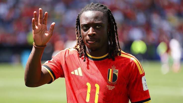 Jeremy Doku, a winger for Belgium, returns to London for the birth of his kid.