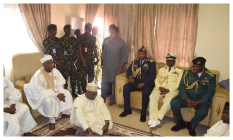 Late visits by a military delegation The family of Gen. Rabe Abubakar promises justice