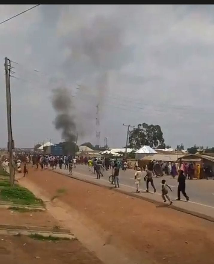 A mob in Kaduna burns a woman to death over a rumour of child theft.