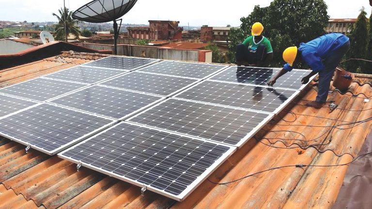 Lagos residents protest the government’s solar tax